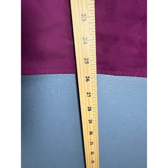 Grey's Anatomy by Barco Women's Size Medium Scrub Top Maroon Dark Purple Nurse - Picture 7 of 8